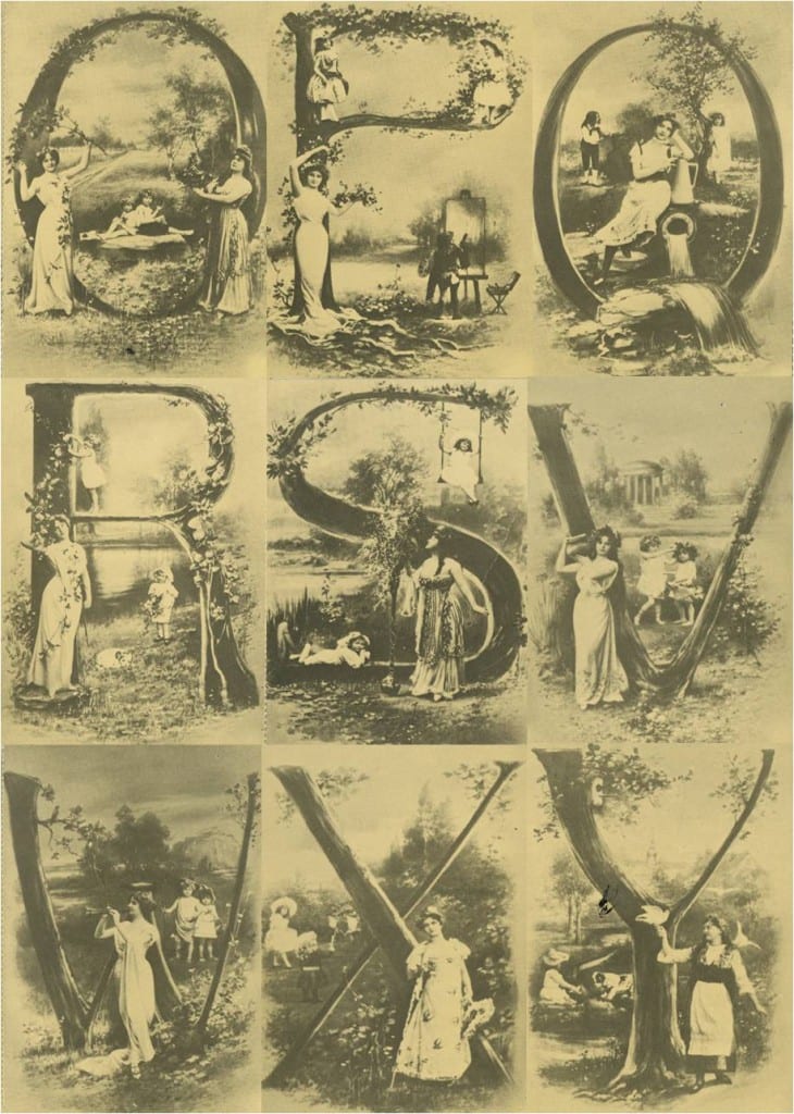 Collage of various Letters Tableaux 